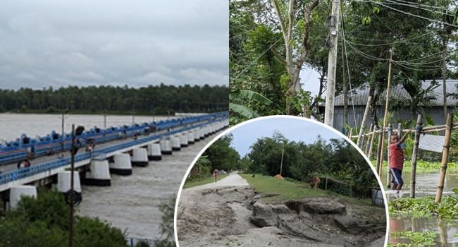 তিস্তার পানি কমলেও ভাঙন আতঙ্কে বাসিন্দারা